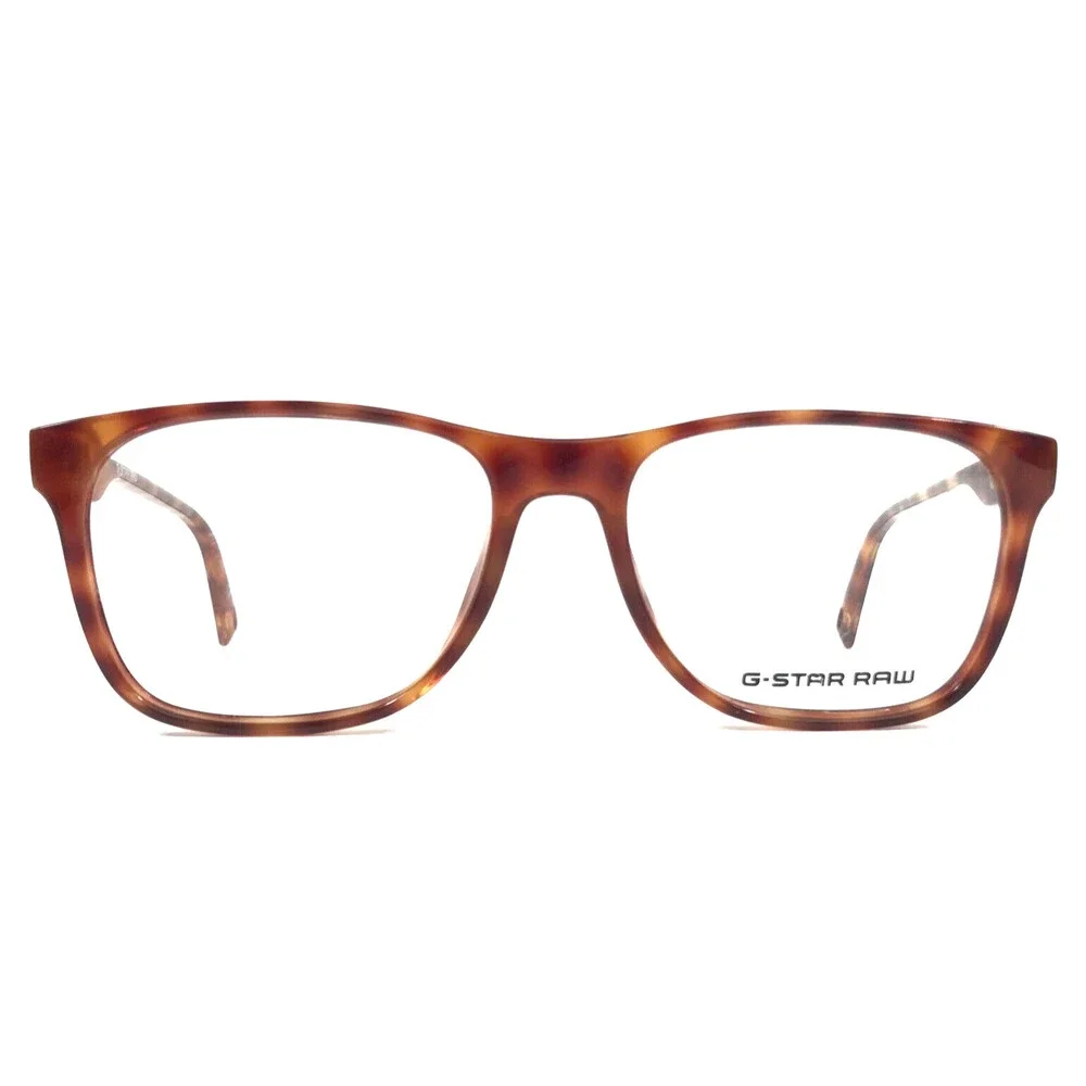 G-Star Raw Eyeglasses Frames GSRD ZRECK Honey Tortoise Square Full Rim 54-17-145